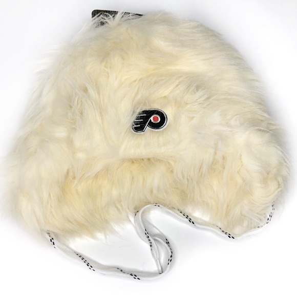 Reebok Accessories - NHL Philadelphia Flyers Full Fur Beanie Hat OS